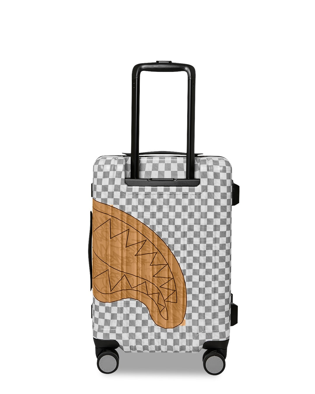 EMBOSSED CREAM CHECK CARRY-ON LUGGAGE