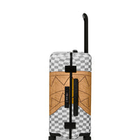 EMBOSSED CREAM CHECK CARRY-ON LUGGAGE