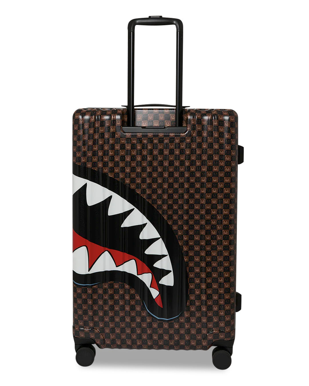 SHARKS IN PARIS WTF BUBBLE BROWN CHECK FULL-SIZE LUGGAGE