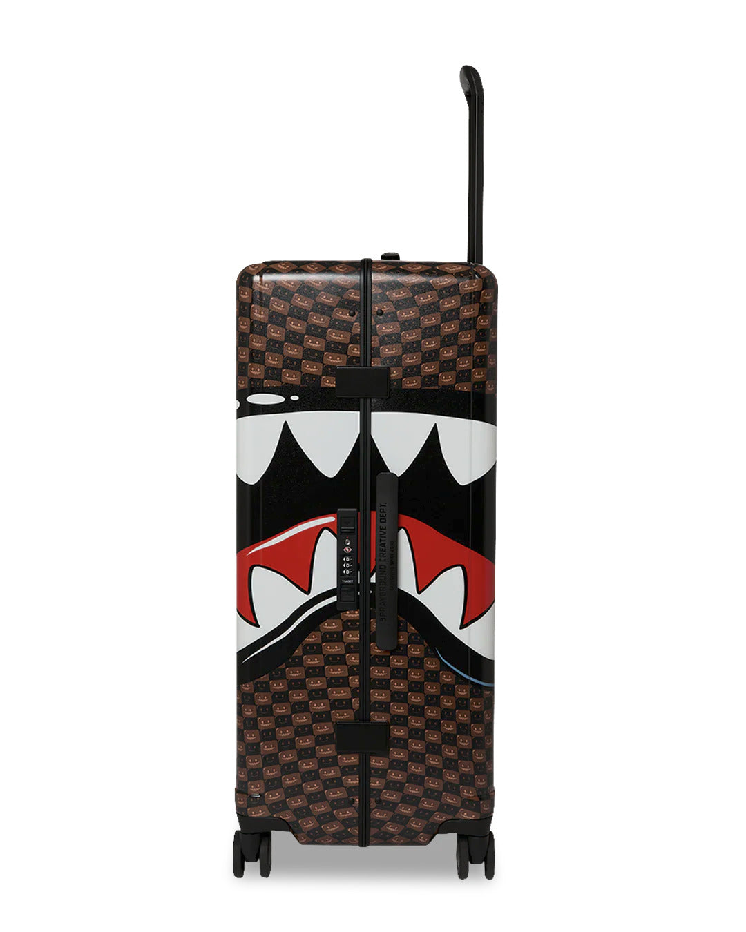 SHARKS IN PARIS WTF BUBBLE BROWN CHECK FULL-SIZE LUGGAGE