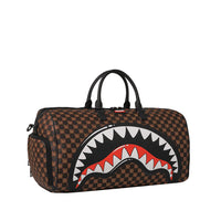 SHARKS IN PARIS WTF BUBBLE BROWN CHECK DUFFLE