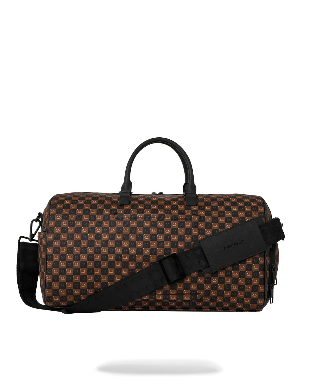 SHARKS IN PARIS WTF BUBBLE BROWN CHECK DUFFLE