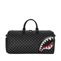 SHARKS IN PARIS WTF BUBBLY BLACK CHECK DUFFLE