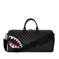SHARKS IN PARIS WTF BUBBLY BLACK CHECK DUFFLE