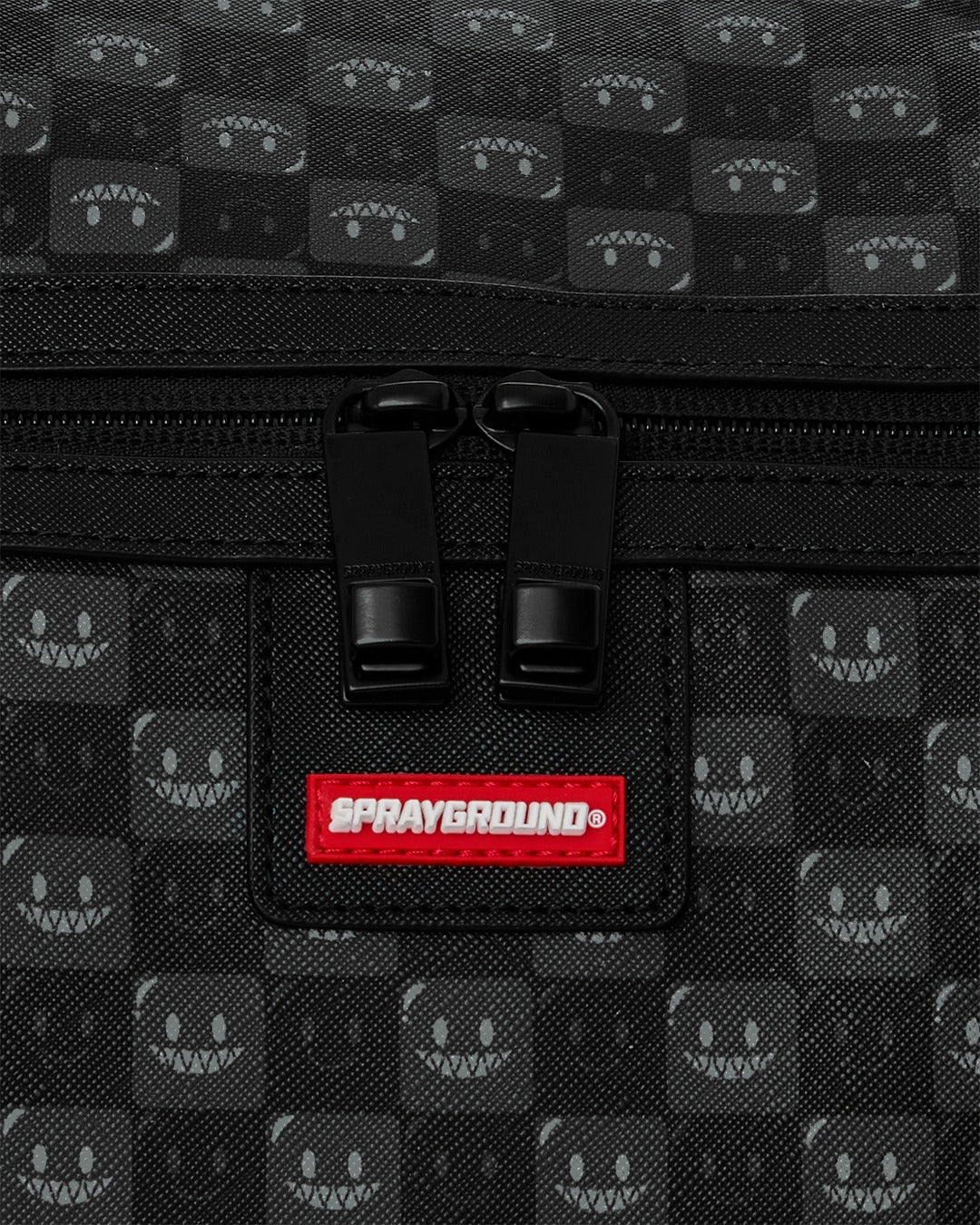 SHARKS IN PARIS WTF BUBBLY BLACK CHECK DUFFLE