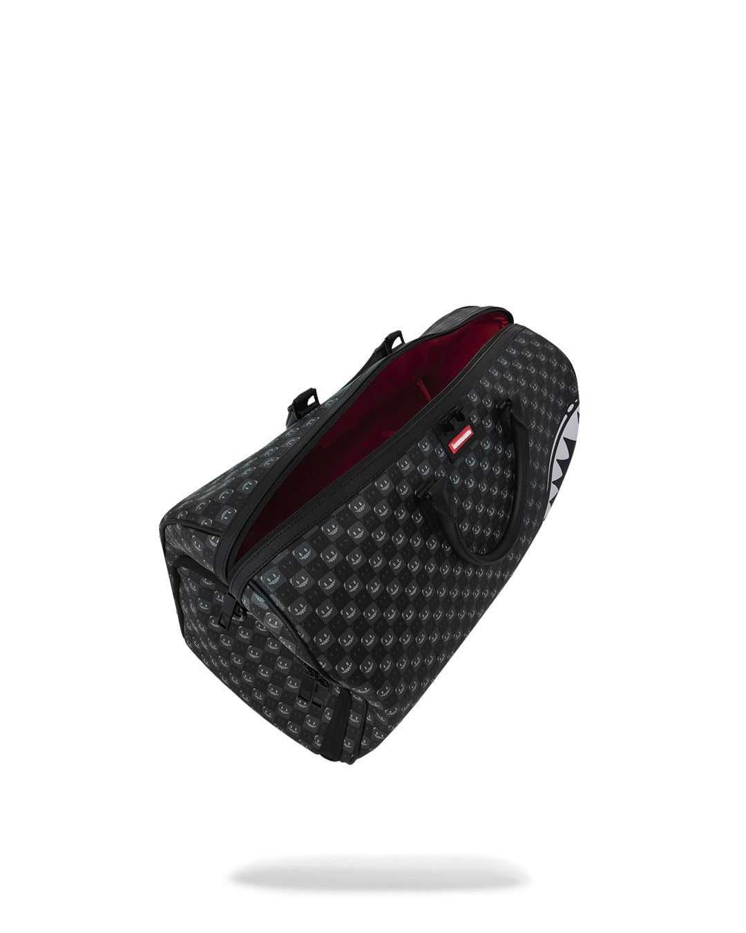 SHARKS IN PARIS WTF BUBBLY BLACK CHECK DUFFLE