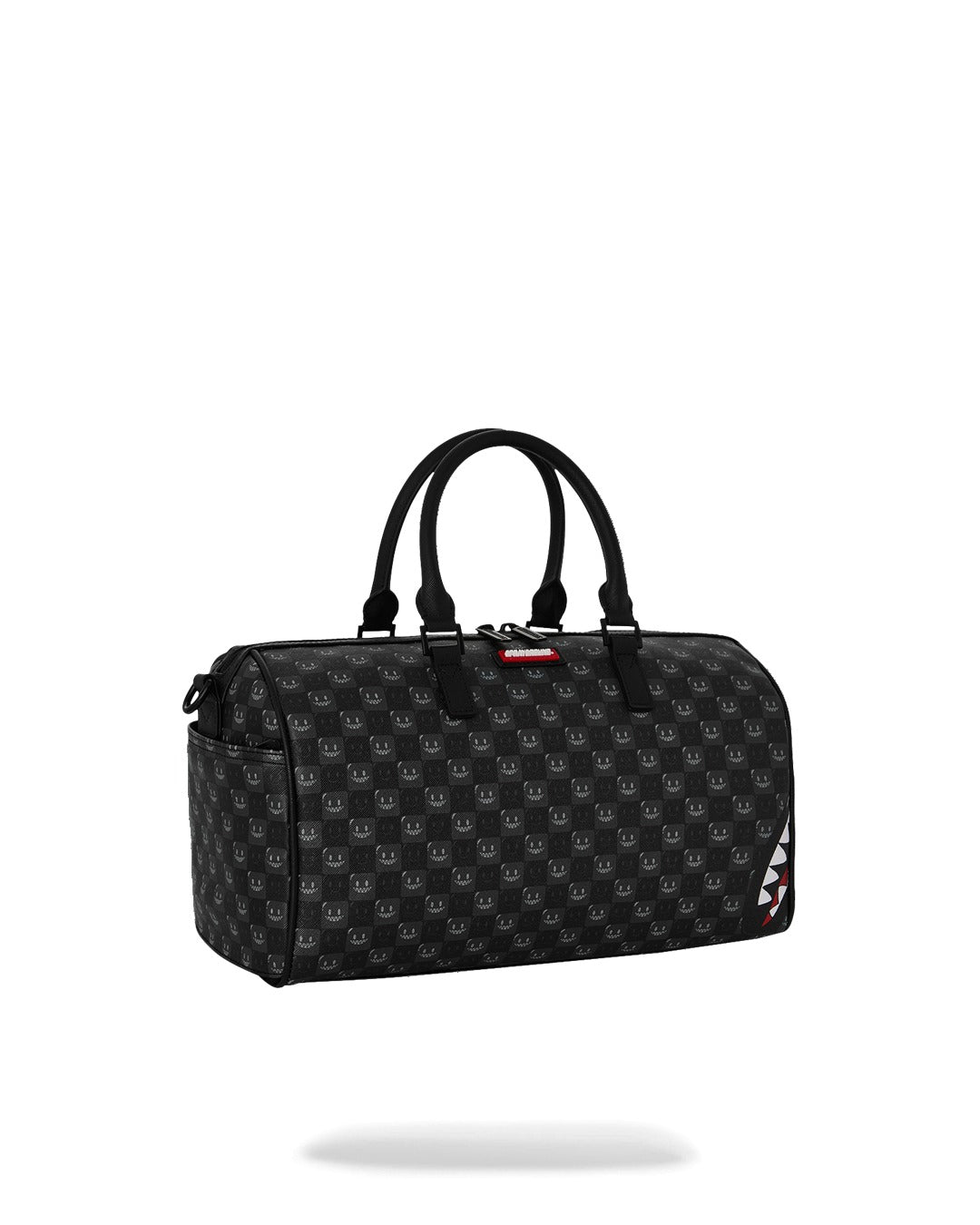 SHARKS IN PARIS WTF BUBBLY BLACK CHECK MINI DUFFLE