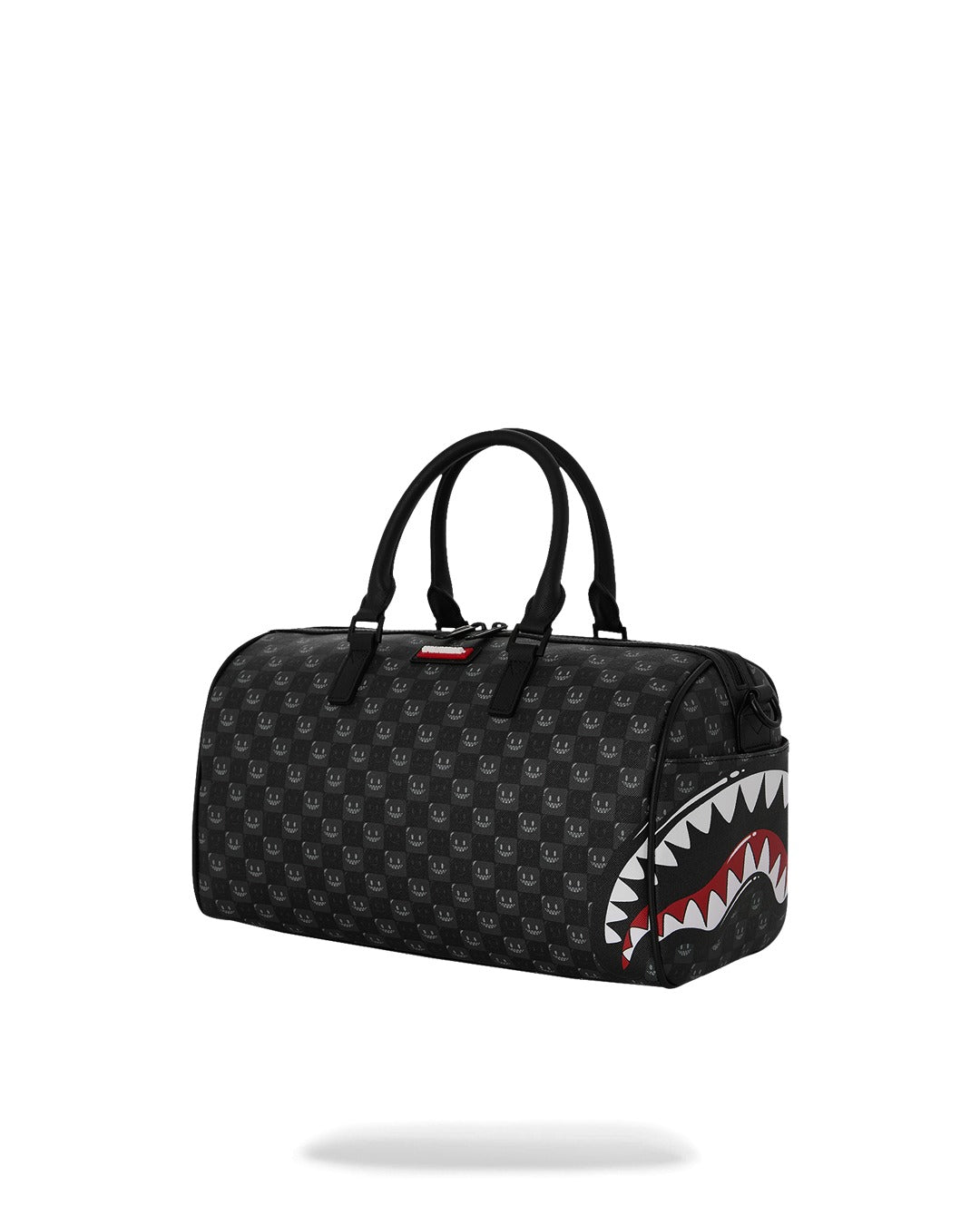 SHARKS IN PARIS WTF BUBBLY BLACK CHECK MINI DUFFLE