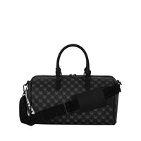 SHARKS IN PARIS WTF BUBBLY BLACK CHECK MINI DUFFLE