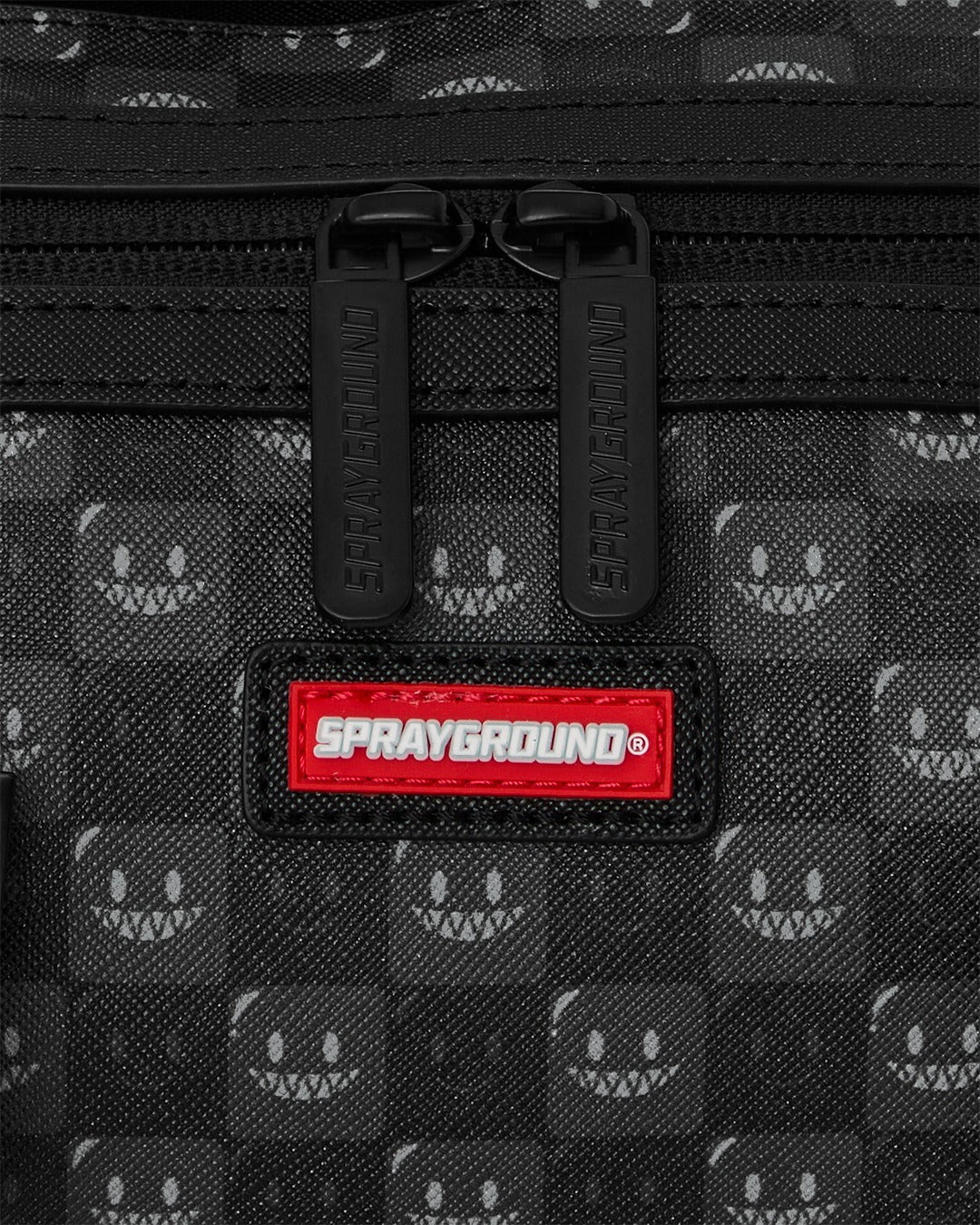 SHARKS IN PARIS WTF BUBBLY BLACK CHECK MINI DUFFLE