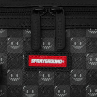 SHARKS IN PARIS WTF BUBBLY BLACK CHECK MINI DUFFLE