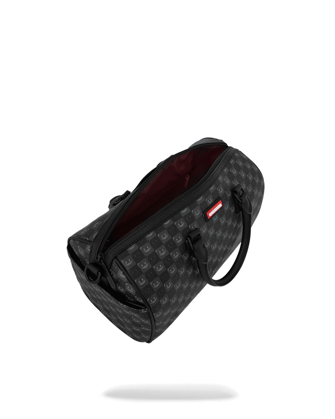 SHARKS IN PARIS WTF BUBBLY BLACK CHECK MINI DUFFLE