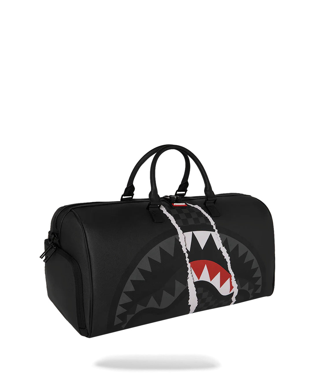 CENTER RIP REVEALING GRAY CHECK MINI DUFFLE