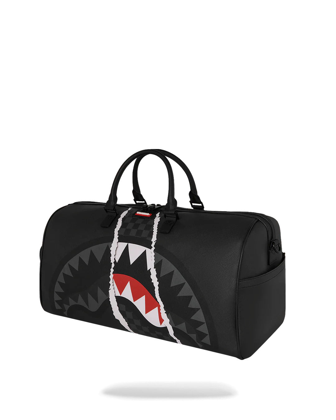 CENTER RIP REVEALING GRAY CHECK MINI DUFFLE