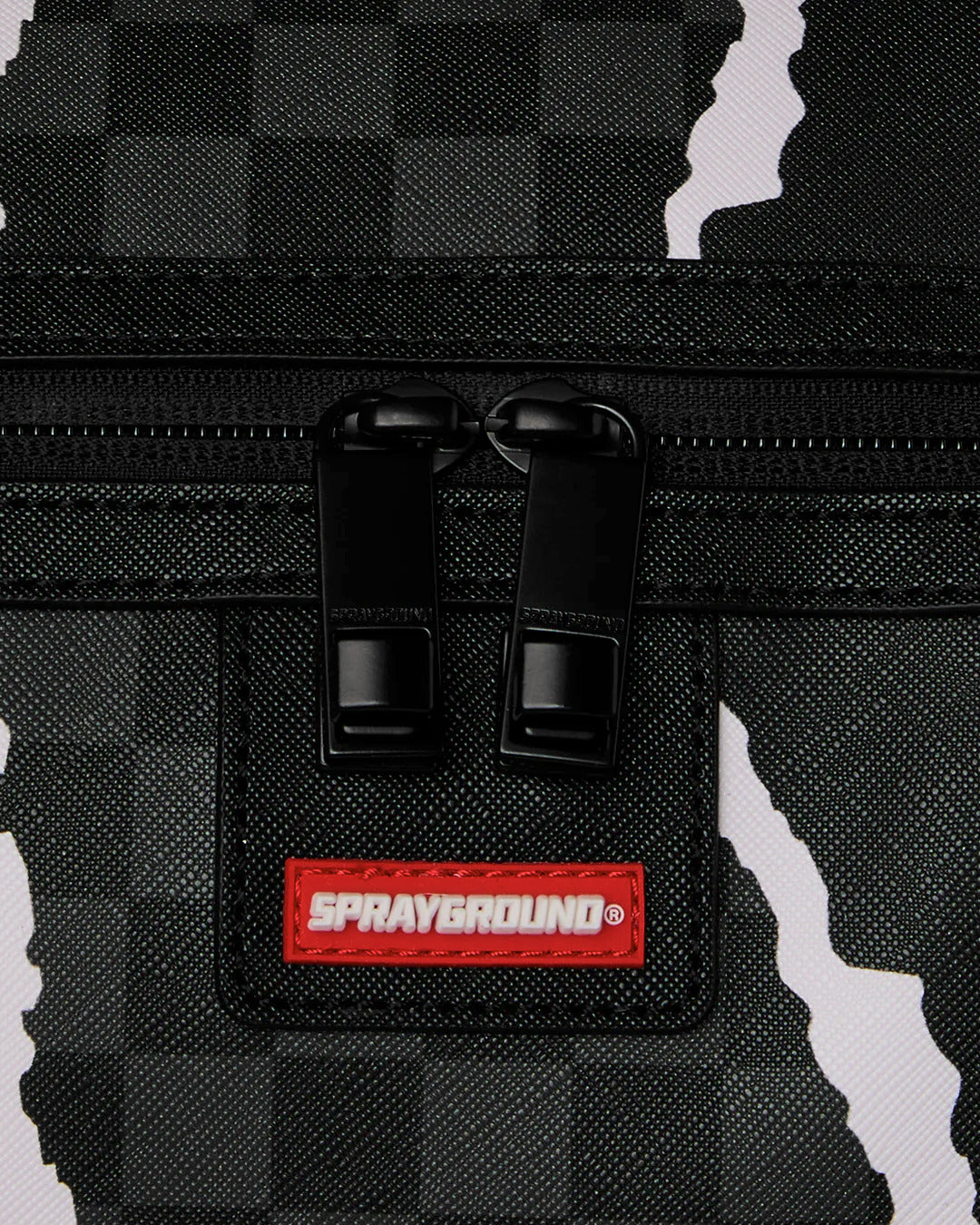 CENTER RIP REVEALING GRAY CHECK MINI DUFFLE