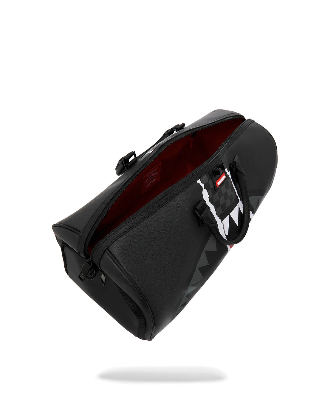 CENTER RIP REVEALING GRAY CHECK MINI DUFFLE