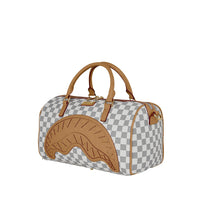 EMBOSSED CREAM CHECK MINI DUFFLE