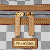 EMBOSSED CREAM CHECK MINI DUFFLE