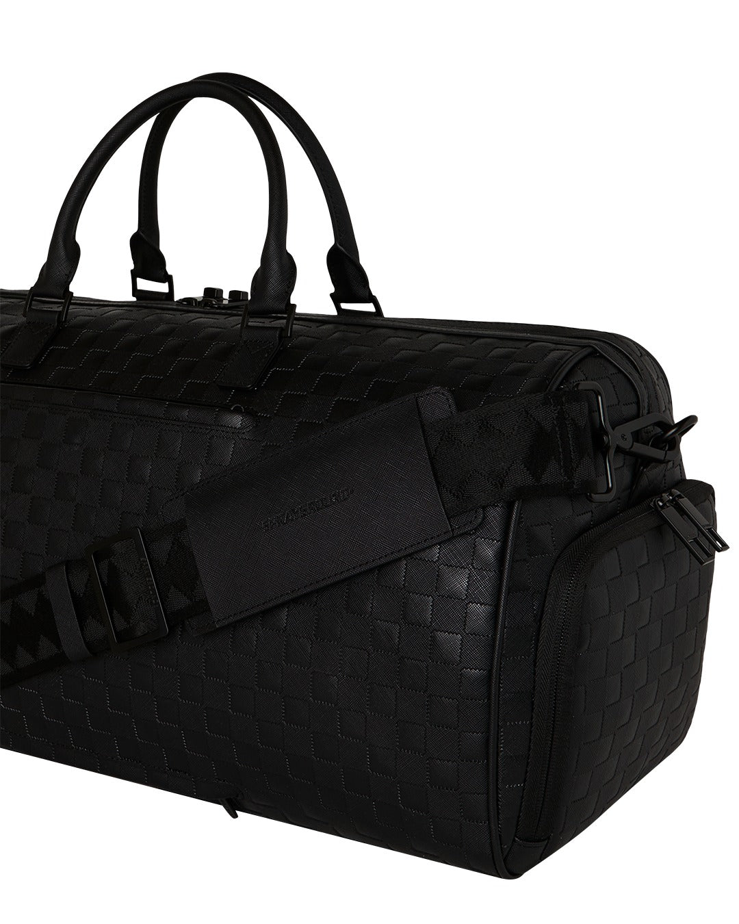 RAISED CHECK DUFFLE