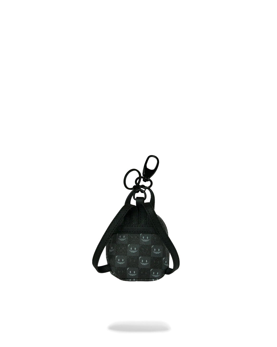 SHARKS IN PARIS WTF BUBBLY BLACK CHECK BACKPACK KEYCHAIN