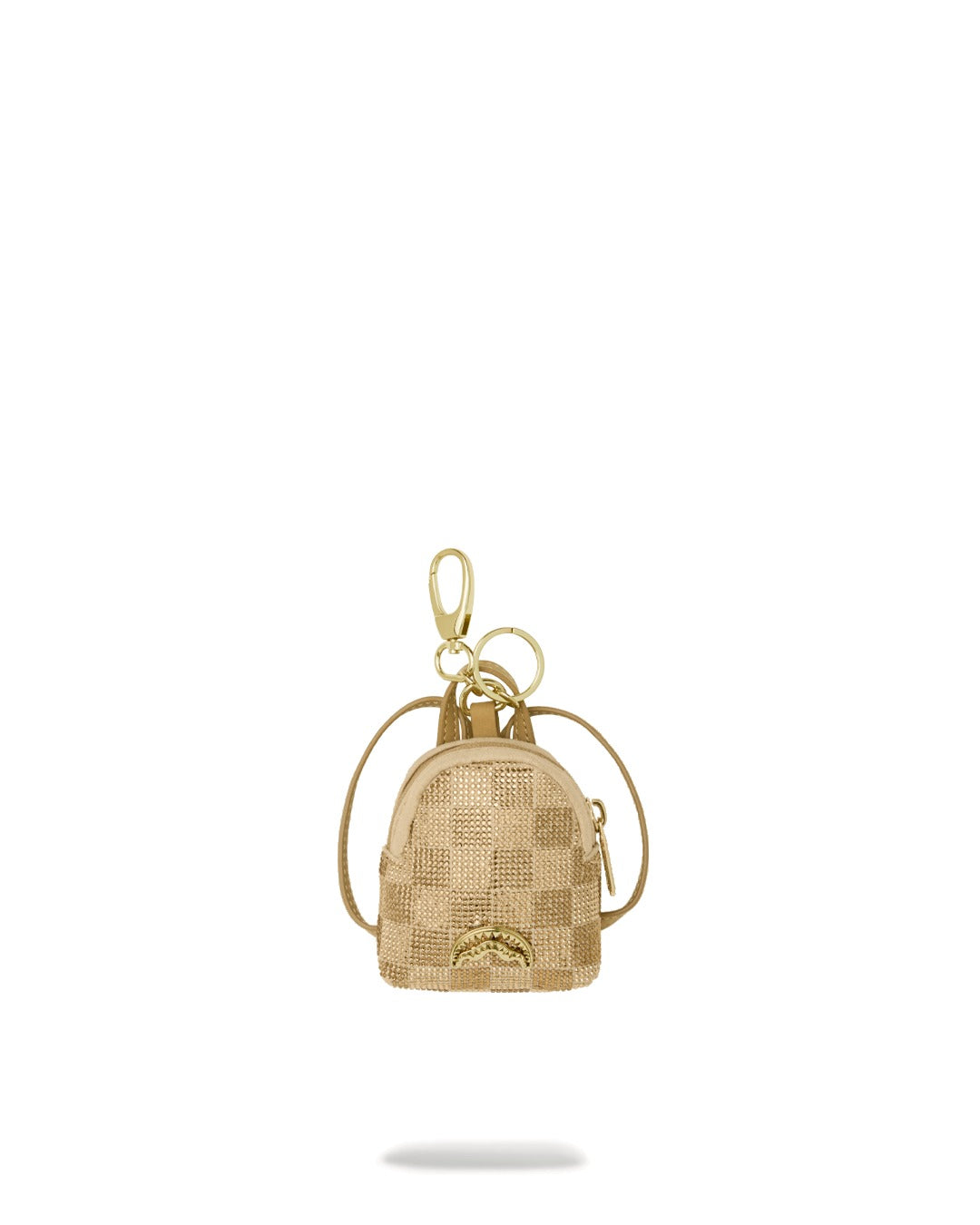 2 TONE GOLD TRINITY BACKPACK KEYCHAIN