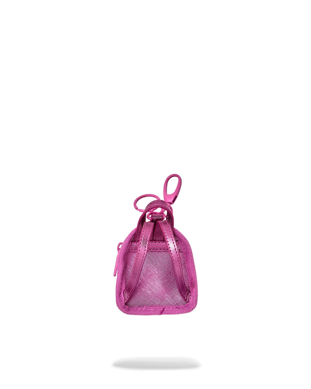 METALLIC PINK METALLIC DRIP BACKPACK KEYCHAIN