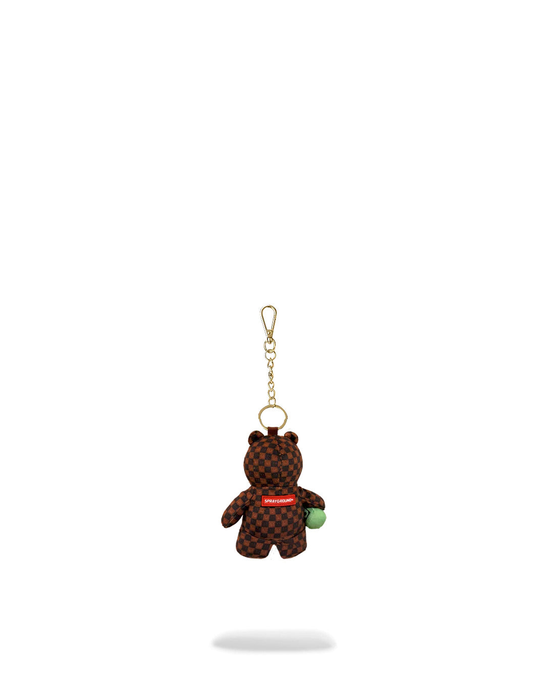 SIP WTF BUBBLY BROWN CHECK BEAR KEYCHAIN