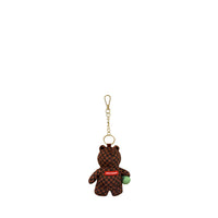 SIP WTF BUBBLY BROWN CHECK BEAR KEYCHAIN
