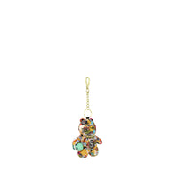 MAGAZINE COLLAGE BEAR KEYCHAIN