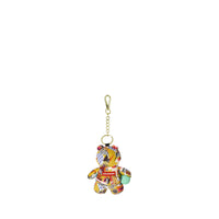 MAGAZINE COLLAGE BEAR KEYCHAIN