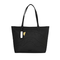 BLACKED OUT EMBOSSED GOLD TOOTH TOTE