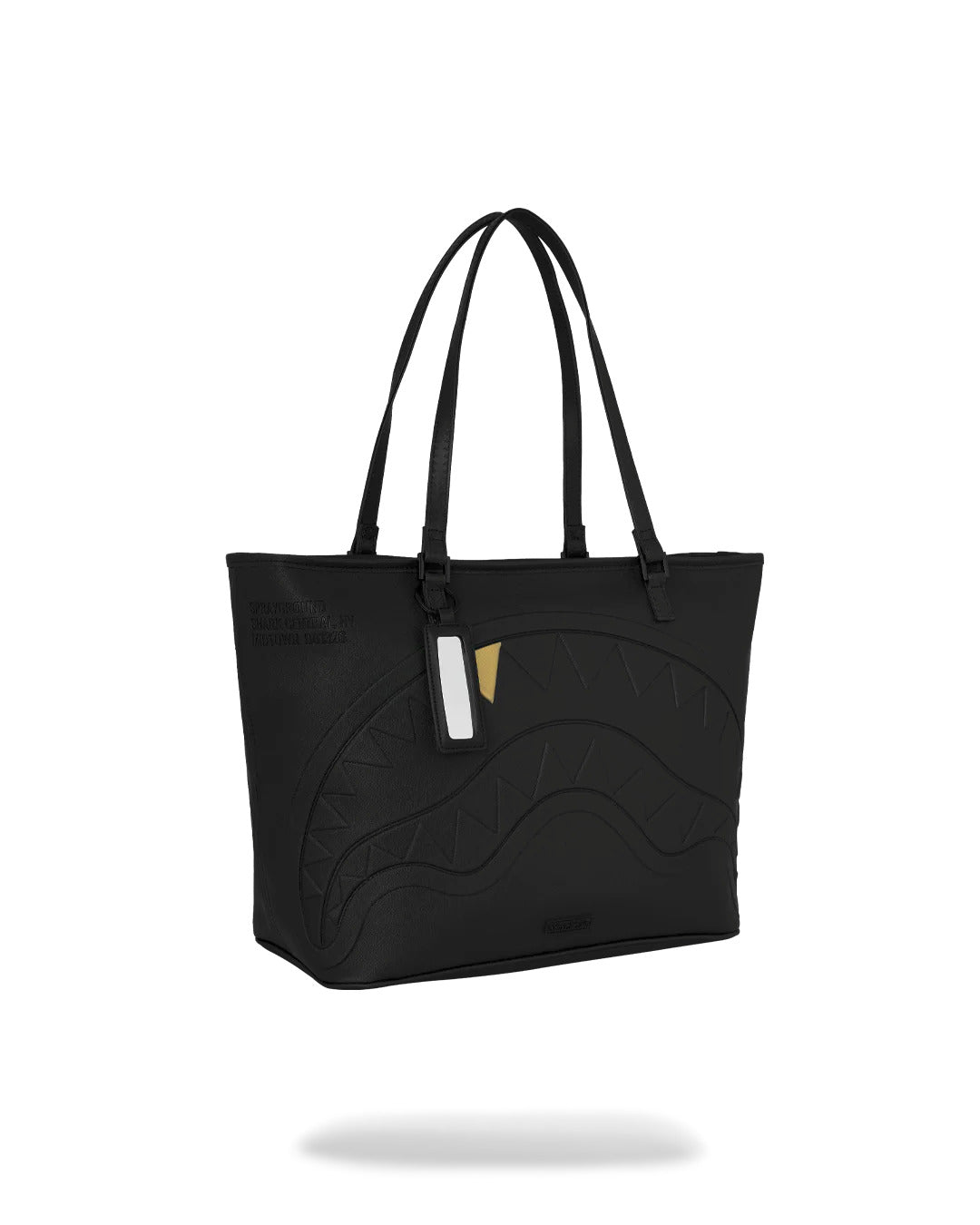 BLACKED OUT EMBOSSED GOLD TOOTH TOTE