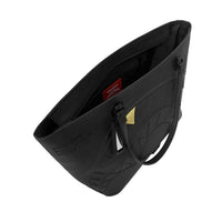 BLACKED OUT EMBOSSED GOLD TOOTH TOTE
