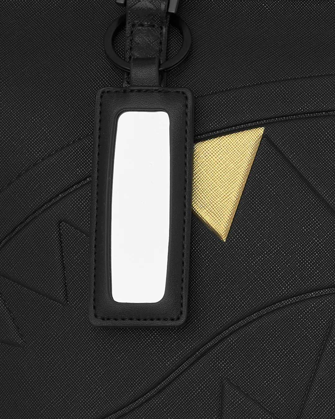 BLACKED OUT EMBOSSED GOLD TOOTH TOTE