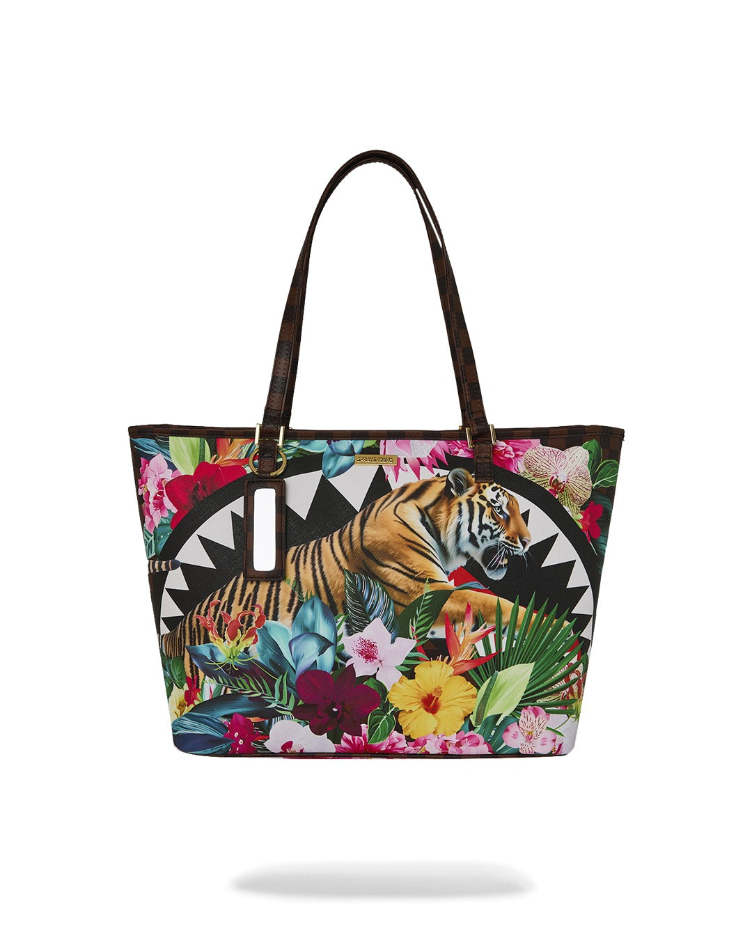 FLOWERING JUNGLE SHARK 2 TOTE