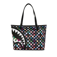 CRAZY CHECK TOTE
