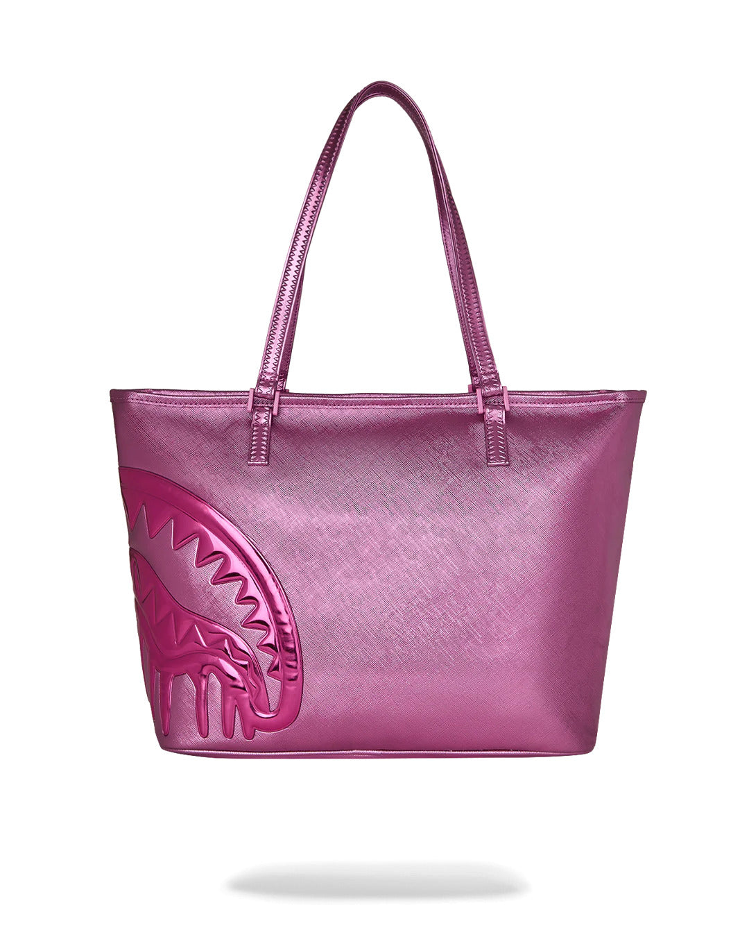METALLIC PINK METALLIC DRIP TOTE