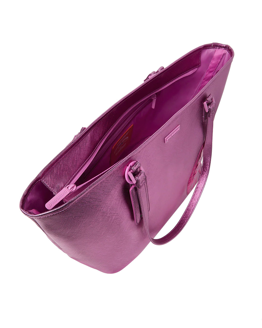 METALLIC PINK METALLIC DRIP TOTE