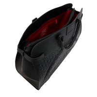 RAISED CHECK TRAVEL TOTE