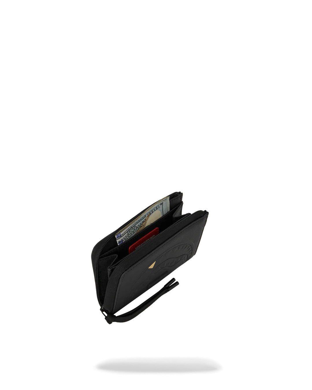 BLACKED OUT EMBOSSED GOLD TOOTH WALLET
