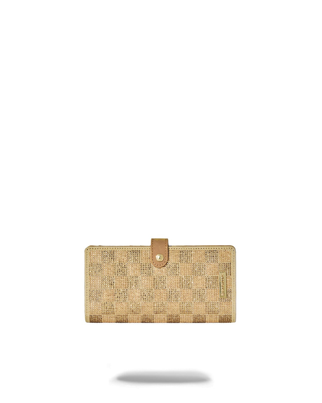 2 TONE GOLD TRINITY SINGLE FOLD WALLET