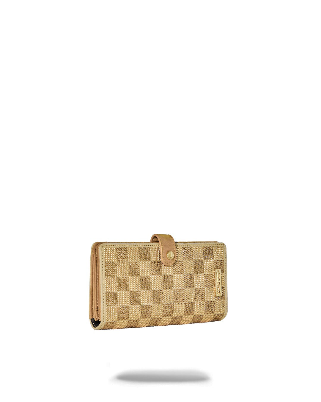 2 TONE GOLD TRINITY SINGLE FOLD WALLET