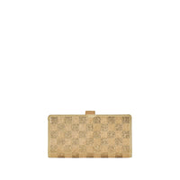 2 TONE GOLD TRINITY SINGLE FOLD WALLET
