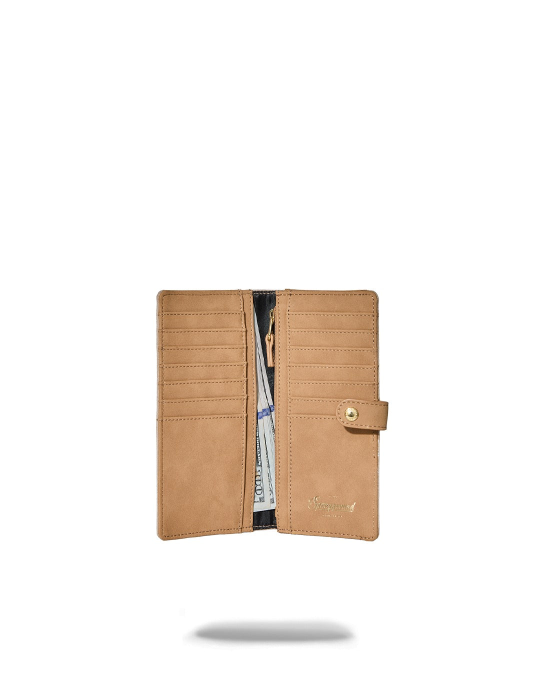 2 TONE GOLD TRINITY SINGLE FOLD WALLET