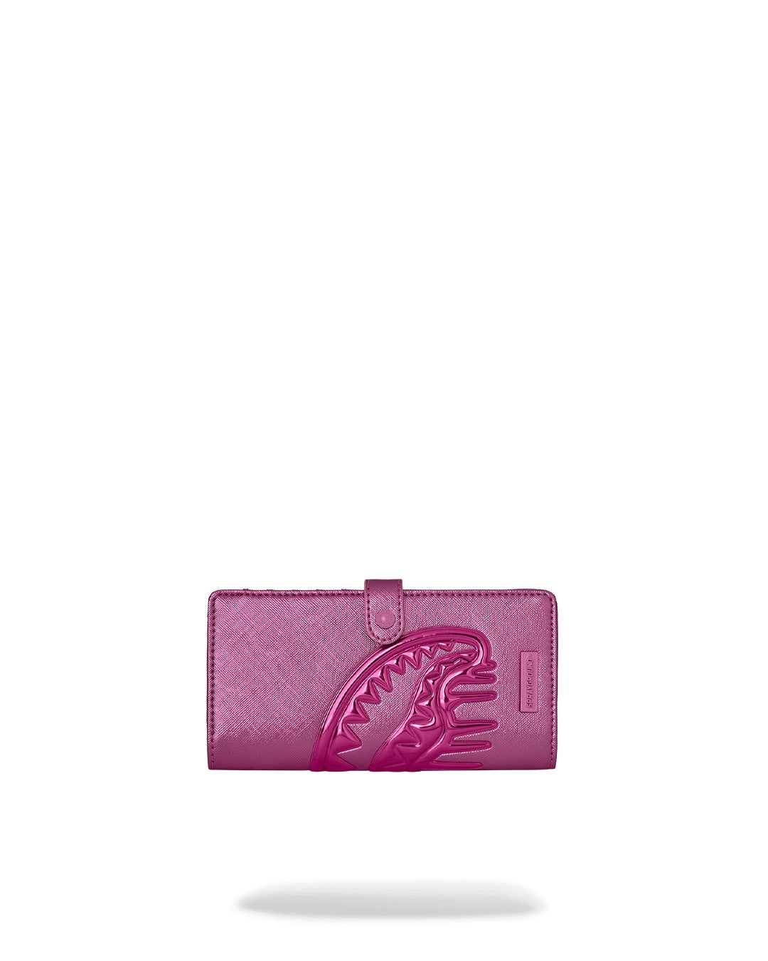 METALLIC PINK METALLIC DRIP SINGLE FOLD WALLET
