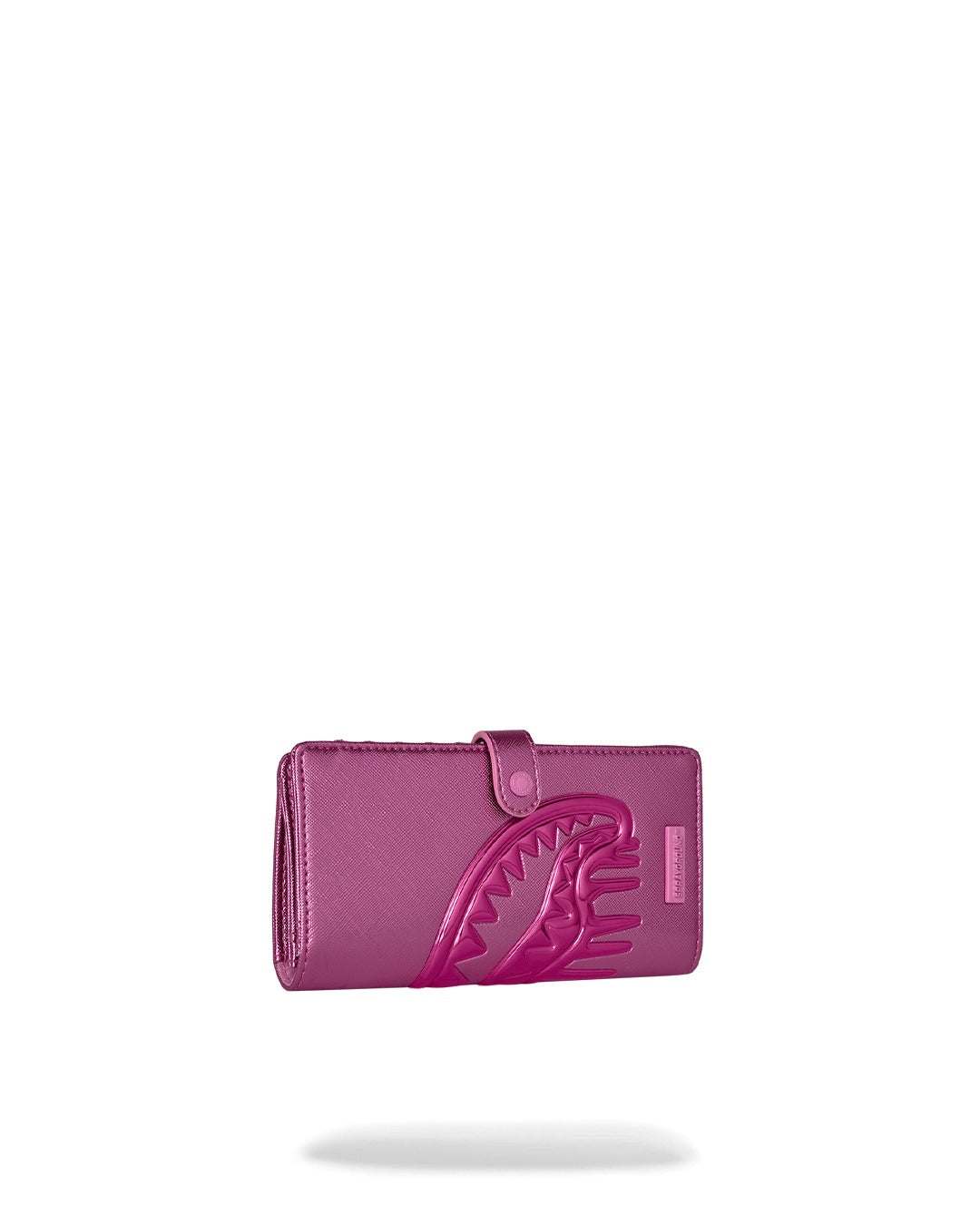 METALLIC PINK METALLIC DRIP SINGLE FOLD WALLET