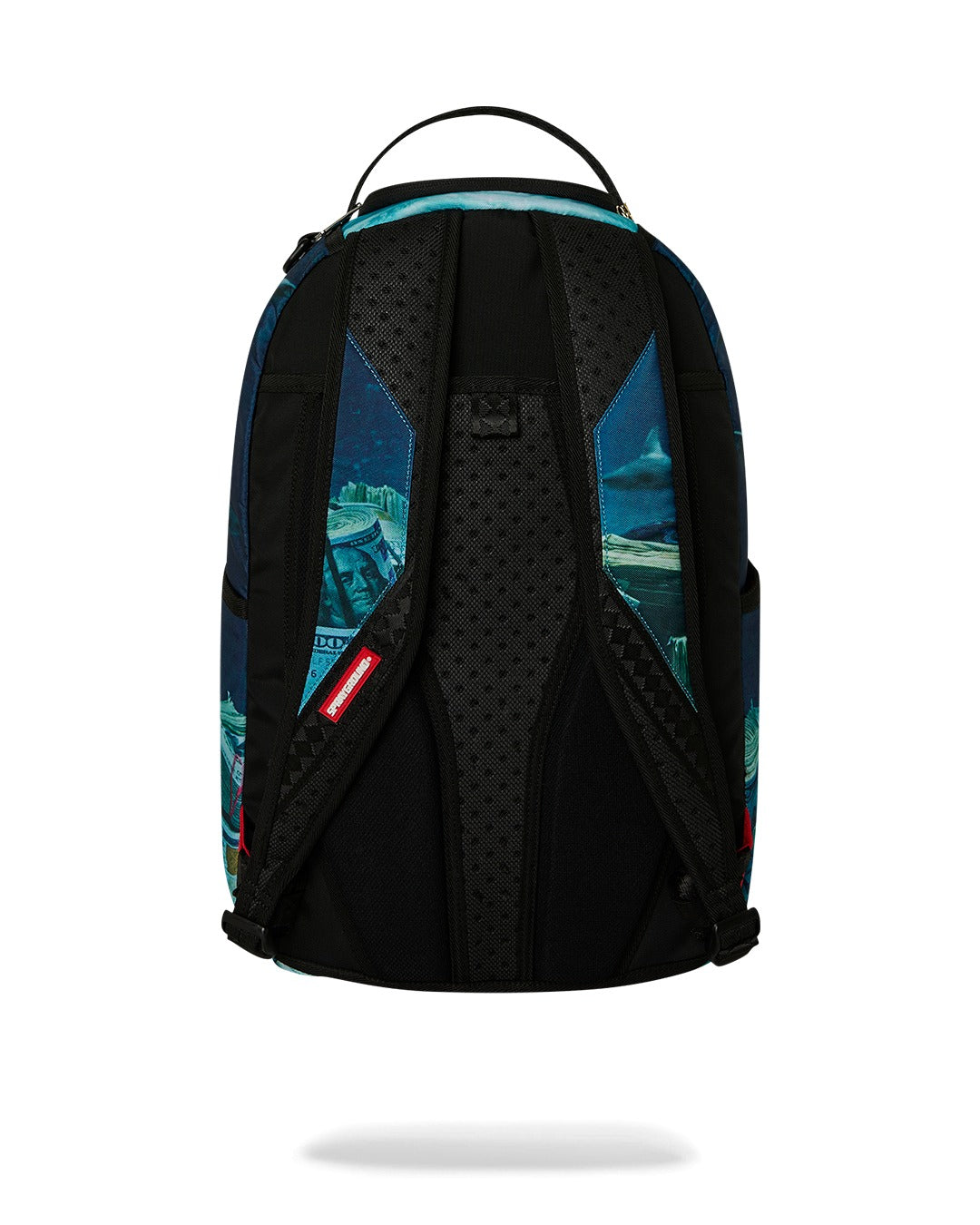 SHARK UNDER WATER WITH MONEY BACKPACK