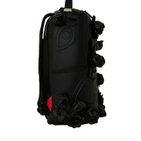 NYBG BLACK LEATHER FLOWERS BACKPACK