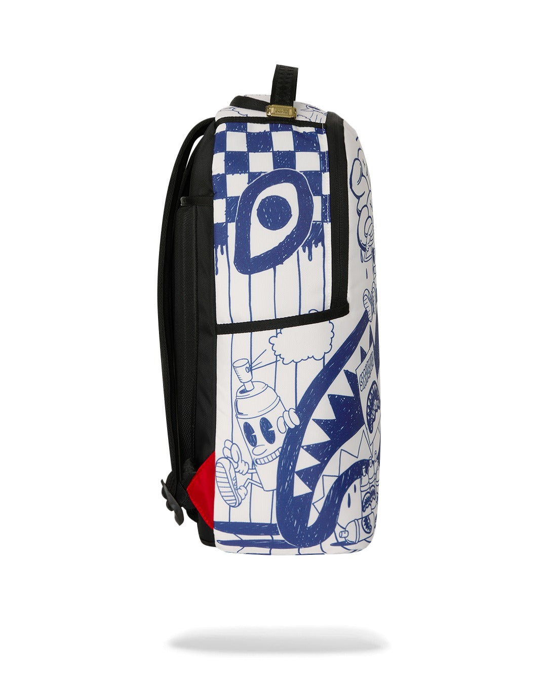 BLUE INK DOODLE BACKPACK