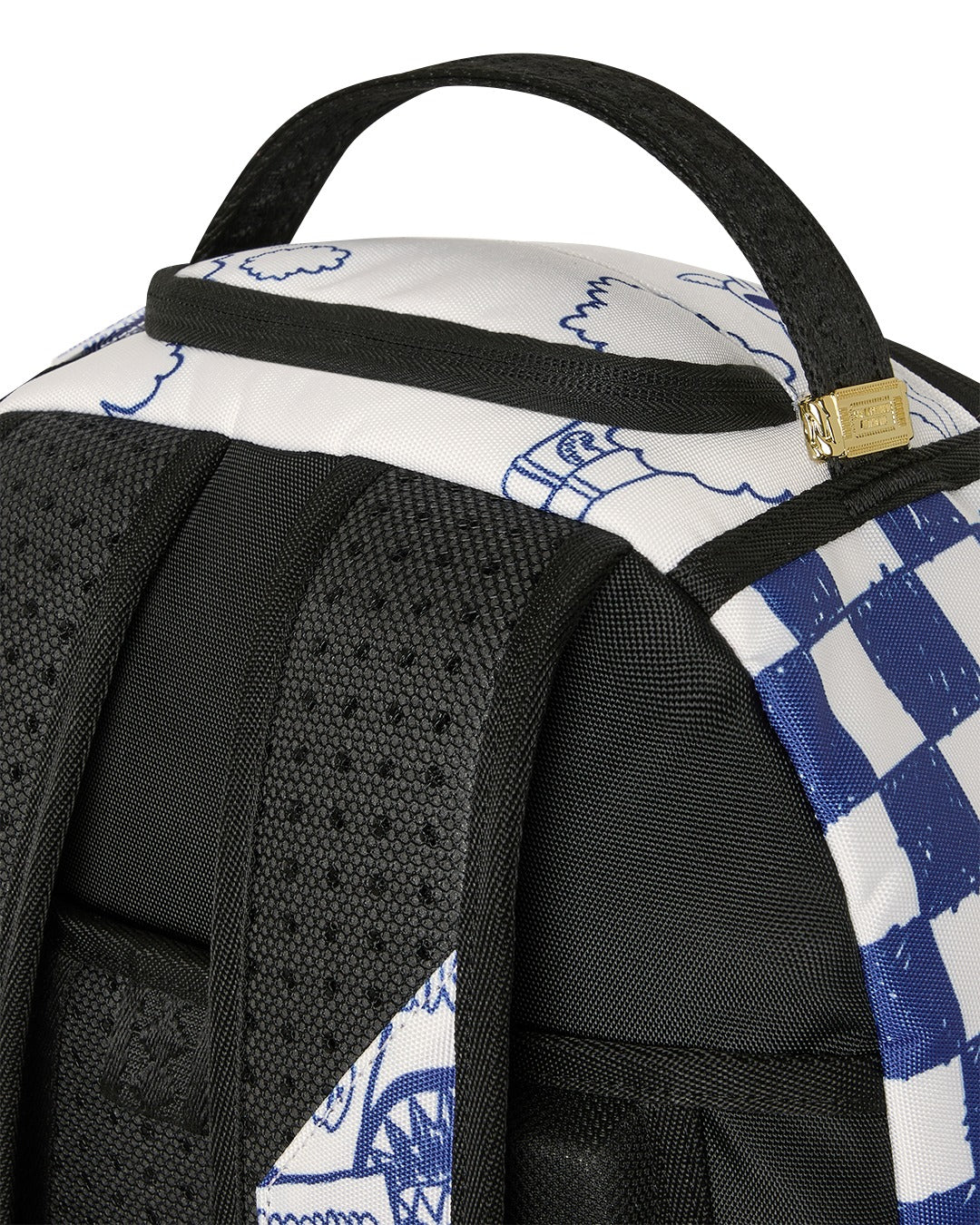 BLUE INK DOODLE BACKPACK